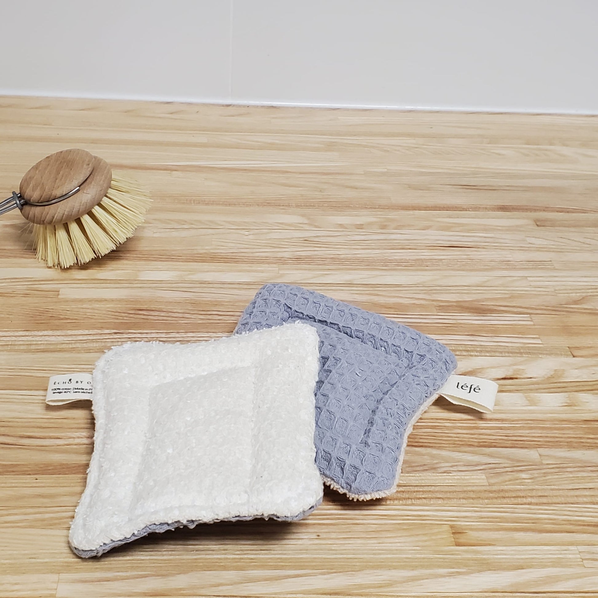 Éponge de cuisine lavable et réutilisable - Éponge rayée biologique 10 –  Linen Home Studio